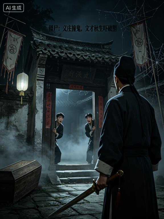 僵尸:义庄撞鬼,文才秋生吓破胆