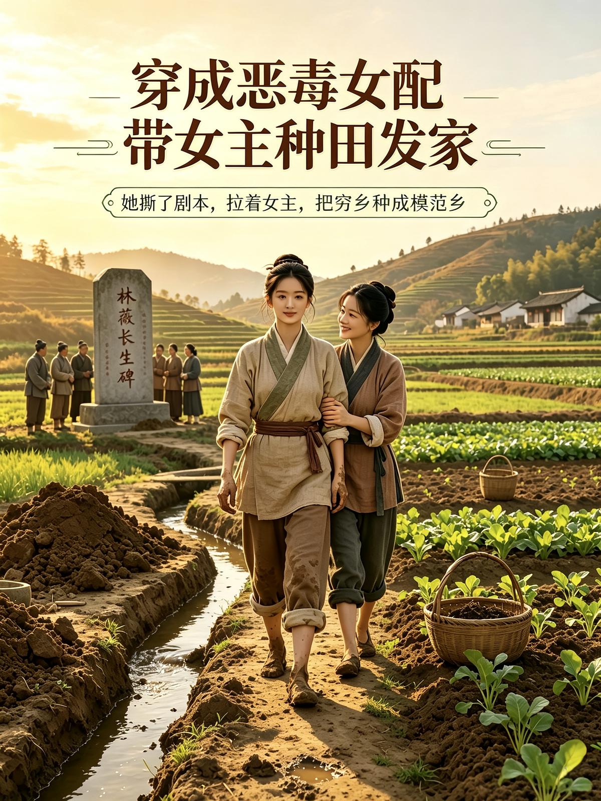 穿成恶毒女配,带女主种田发家